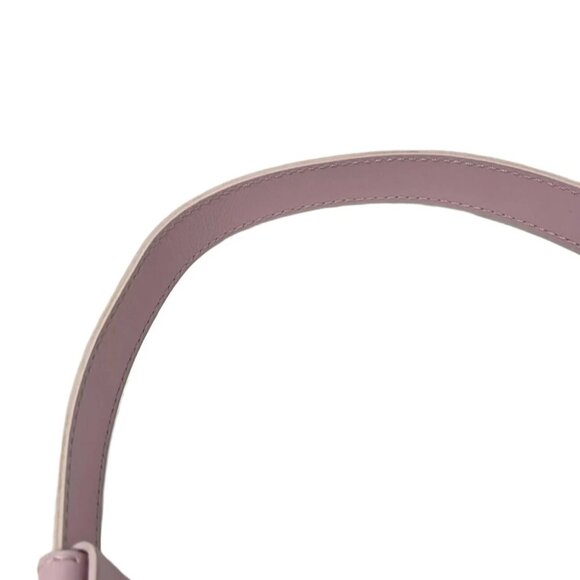 Auth CHANEL New Travel Line Pink White Nylon Jacquard Leather Shoulder Bag - Picture 5 of 9